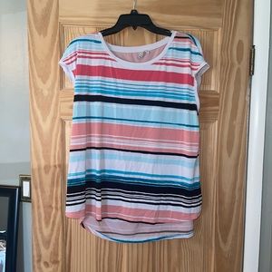 Elle striped blouse.